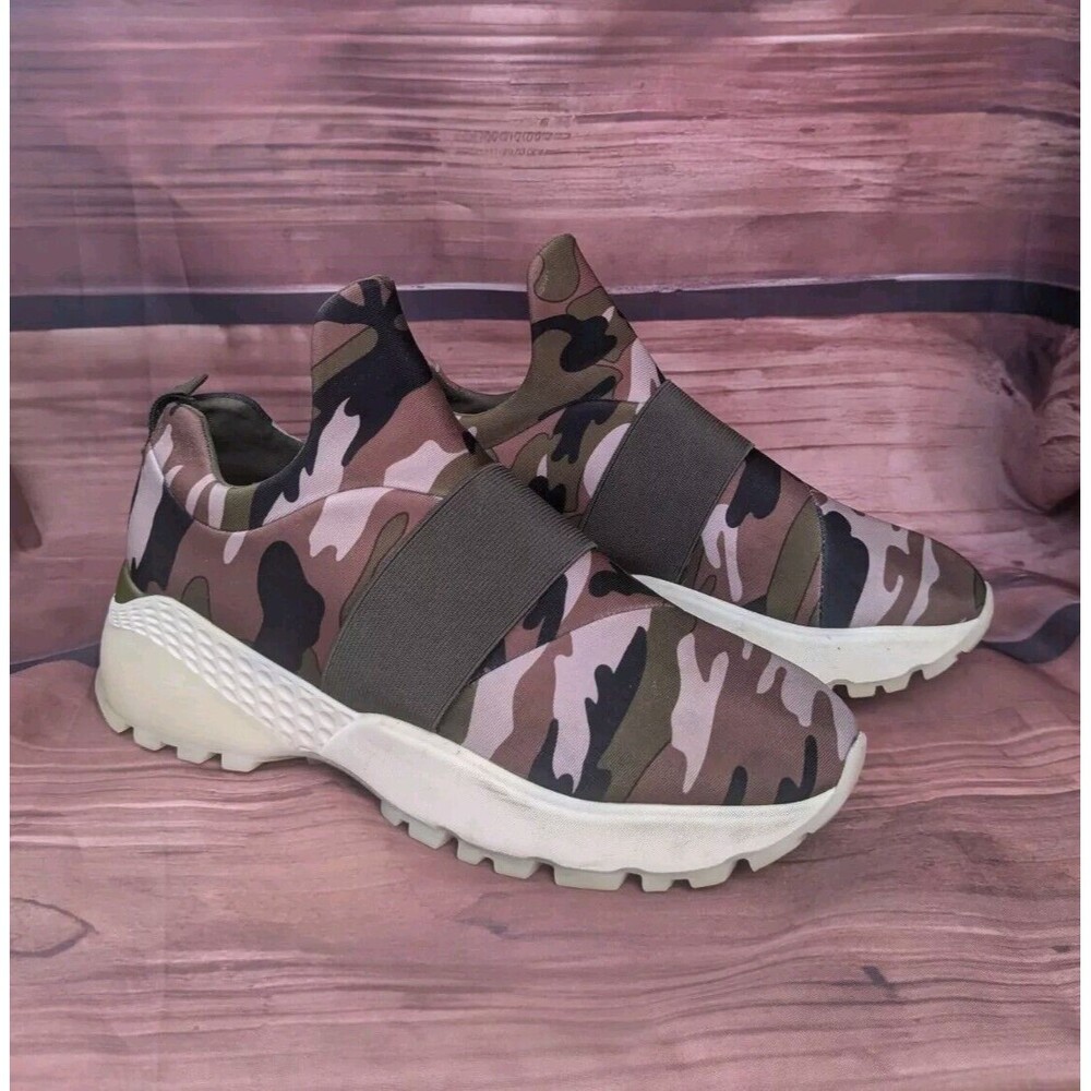 J Slides Hidden Wedge Slip On‎ Camo Street Wear Shoes Sneakers Women’s Size 11